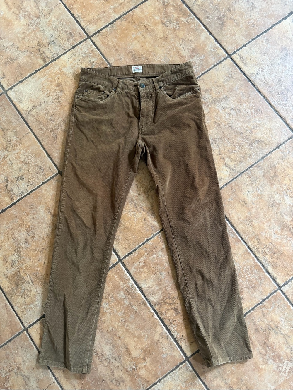 Faherty Men's Brown Corduroy Pants 32x 30
